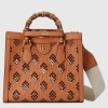 Gucci Diana Small Tote Bag In Brown