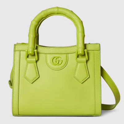 Gucci Diana Small Tote Bag In Green