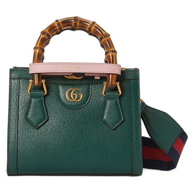 Gucci Diana Small Tote Bag In Grün