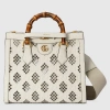 Gucci Diana Small Tote Bag In White