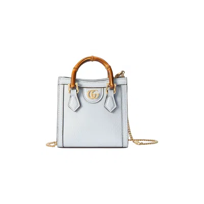 Pre-owned Gucci Diana Super Mini Bag 'snow/light Blue'