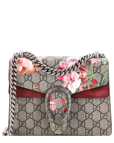 Pre-owned Gucci Dionysus Bag Blooms Print Gg Coated Mini (authentic Pre-loved)
