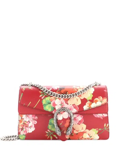 Pre-owned Gucci Dionysus Bag Blooms Print Leather Small Shoulder Bag In Multicolour