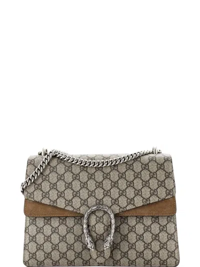 Pre-owned Gucci Dionysus Bag Gg Coated Canvas Medium Shoulder Bag In Brown