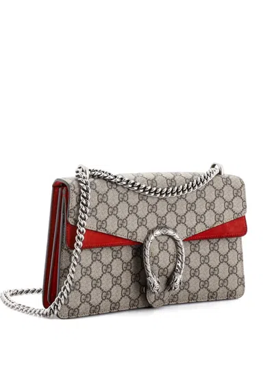 Pre-owned Gucci Dionysus Bag Gg Coated Canvas Small Shoulder Bag In Brown
