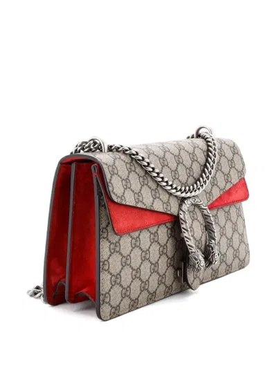 Pre-owned Gucci Dionysus Bag Gg Coated Canvas Small Shoulder Bag In Brown