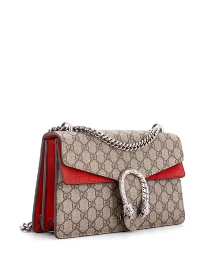 Pre-owned Gucci Dionysus Bag Gg Coated Canvas Small Shoulder Bag In Brown