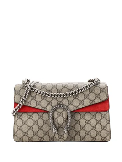 Pre-owned Gucci Dionysus Bag Gg Coated Canvas Small Shoulder Bag In Brown
