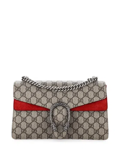 Pre-owned Gucci Dionysus Bag Gg Coated Canvas Small Shoulder Bag In Brown
