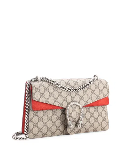 Pre-owned Gucci Dionysus Bag Gg Coated Canvas Small Shoulder Bag In Brown