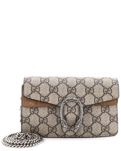 Pre-owned Gucci Dionysus Bag Gg Coated Canvas Super Mini (authentic Pre-loved) In Multi
