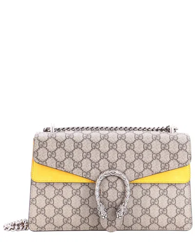 Gucci Dionysus Bag Gg Coated Small (authentic Pre-loved) In Neutral