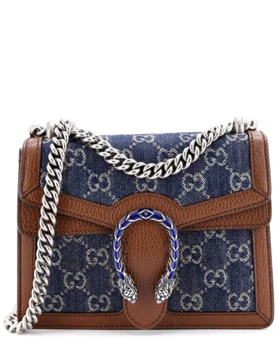 Gucci Dionysus Bag Gg Denim Mini (authentic Pre-loved) In Multi
