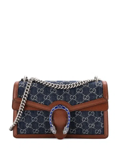 Pre-owned Gucci Dionysus Bag Gg Denim Small Shoulder Bag In Blue