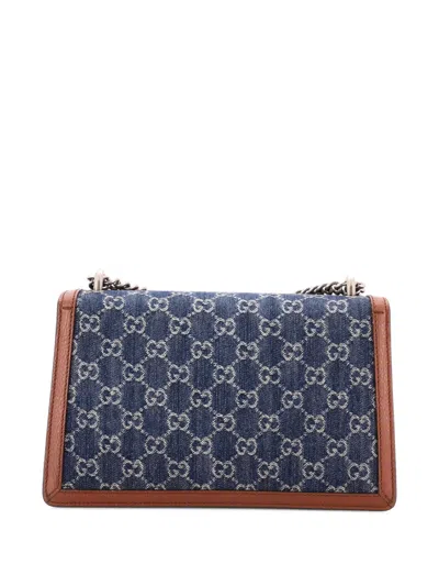 Pre-owned Gucci Dionysus Bag Gg Denim Small Shoulder Bag In Blue
