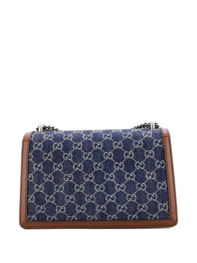 Pre-owned Gucci Dionysus Bag Gg Denim Small Shoulder Bag In Blue