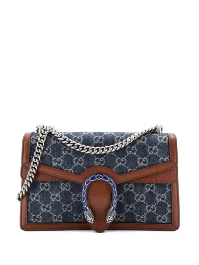 Pre-owned Gucci Dionysus Bag Gg Denim Small Shoulder Bag In Blue