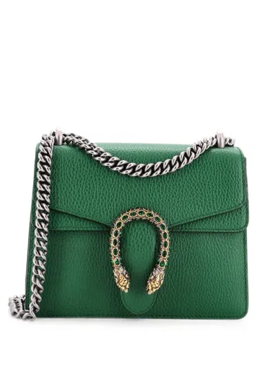 Pre-owned Gucci Dionysus Bag Leather Mini Crossbody Bag In Green