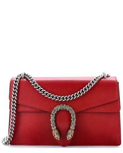 Gucci Dionysus Bag Leather Small (authentic Pre-loved) In Red