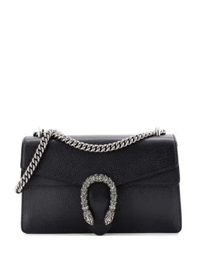 Pre-owned Gucci Dionysus Bag Leather Small Shoulder Bag In Black