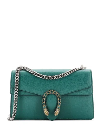 Pre-owned Gucci Dionysus Bag Leather Small Shoulder Bag In Green