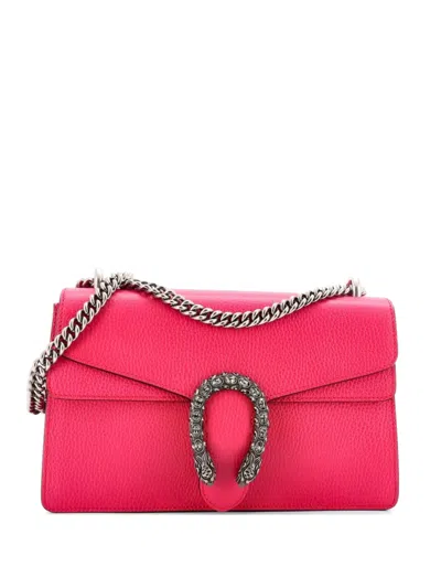 Pre-owned Gucci Dionysus Bag Leather Small Shoulder Bag In Neutral