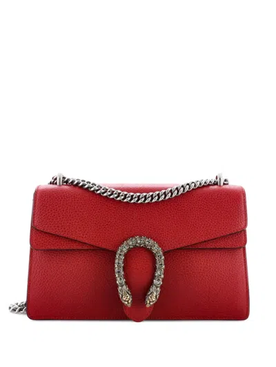 Pre-owned Gucci Dionysus Bag Leather Small Shoulder Bag In Red