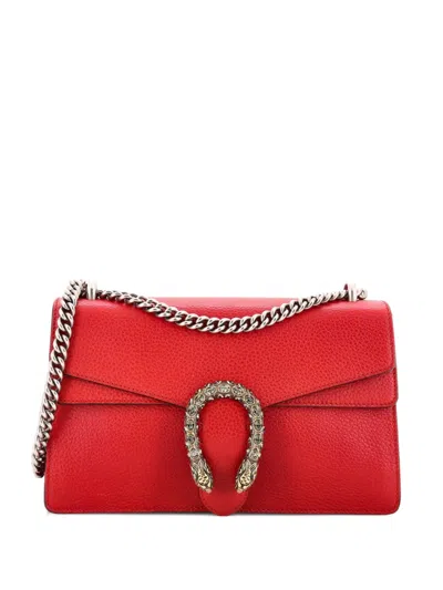 Pre-owned Gucci Dionysus Bag Leather Small Shoulder Bag In Red
