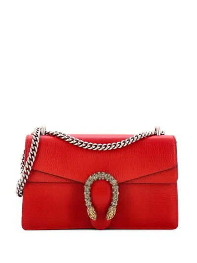 Pre-owned Gucci Dionysus Bag Leather Small Shoulder Bag In Red