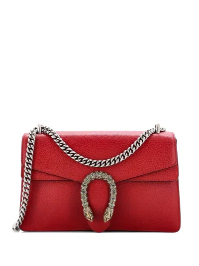 Pre-owned Gucci Dionysus Bag Leather Small Shoulder Bag In Red