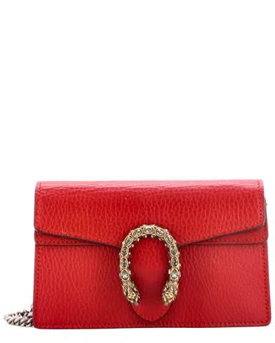Pre-owned Gucci Dionysus Bag Leather Super Mini (authentic Pre-loved)