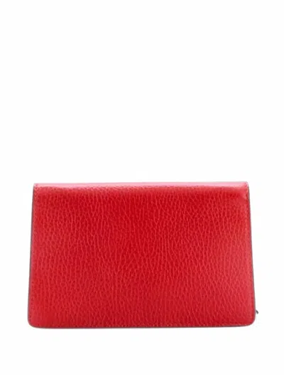 Pre-owned Gucci Dionysus Bag Leather Super Mini Clutch Bag In Red
