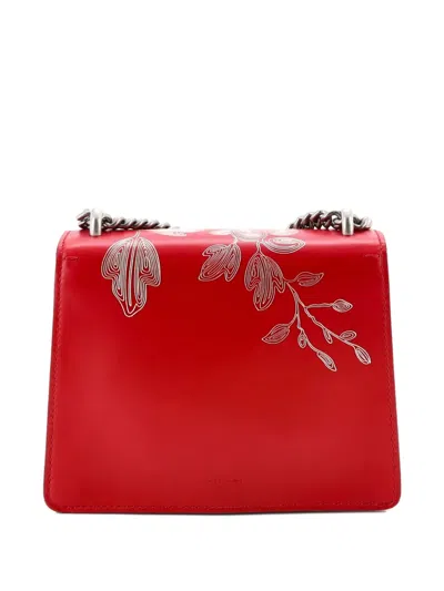 Pre-owned Gucci Dionysus Bag Limited Edition Painted Leather Mini Shoulder Bag In Red