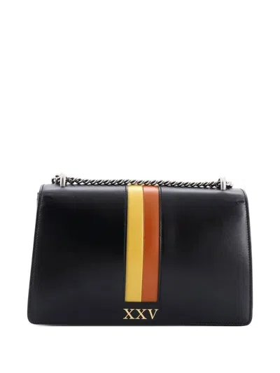 Pre-owned Gucci Dionysus Bag Printed Leather Small Shoulder Bag In Black