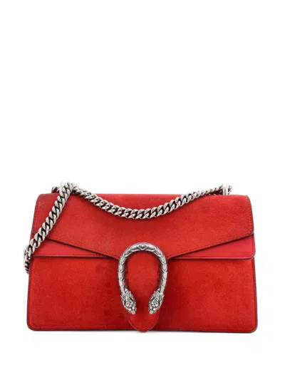 Pre-owned Gucci Dionysus Bag Suede Small Shoulder Bag In Red