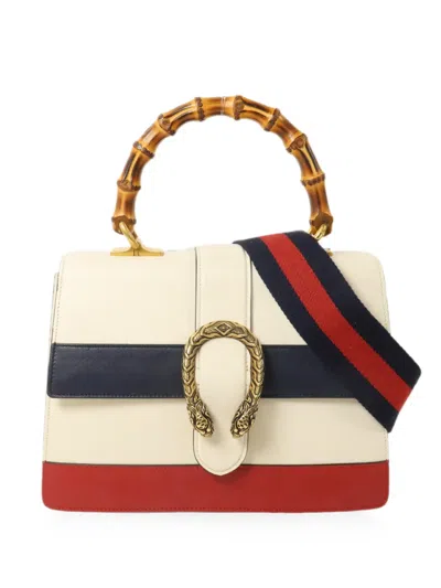 Pre-owned Gucci Dionysus Bamboo Tote Bag In Neutrals