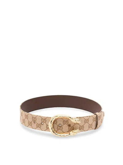 Gucci `dionysus` Belt In Brown