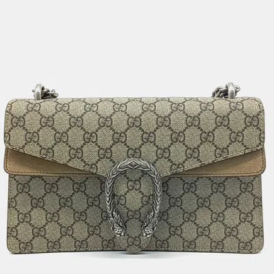 Pre-owned Gucci Dionysus Chain Shoulder Bag In Brown