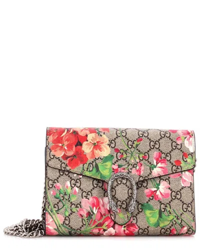 Gucci Dionysus Chain Wallet Blooms Print Gg Coated Canvas Small (authentic  Pre-loved)