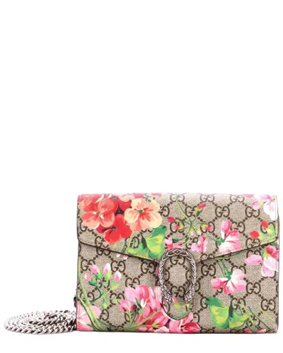 Gucci Dionysus Chain Wallet Blooms Print Gg Small (authentic Pre-loved)