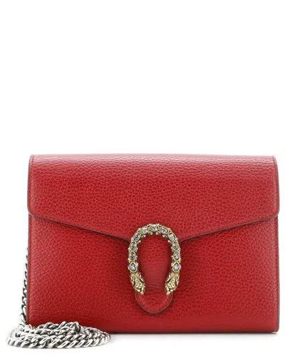 Gucci Dionysus Chain Wallet Leather With Embellished Detail Small (authentic  Pre-loved)