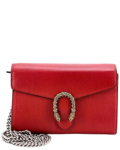 Gucci Dionysus Chain Wallet Leather With Embellished Detail Small (authentic  Pre-loved)