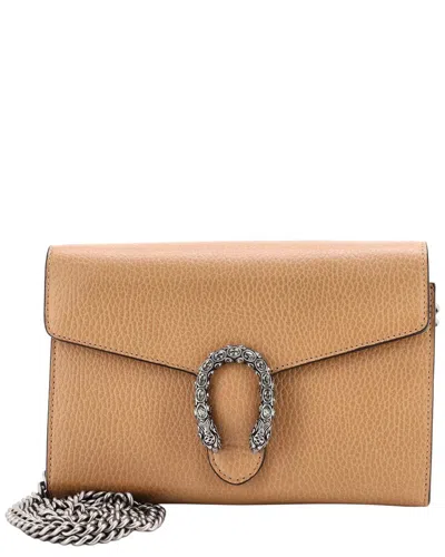 Pre-owned Gucci Dionysus Chain Wallet Leather With Embellished Detail Small (authentic  Pre-loved)