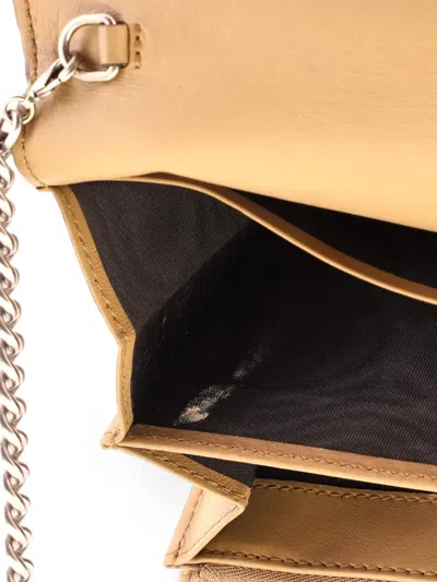 Pre-owned Gucci Dionysus Chain Wallet Suede Small Crossbody Bag In Brown