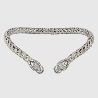 Gucci Dionysus Collar Necklace In Silver