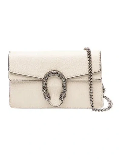 Pre-owned Gucci Dionysus Crossbody Bag In Neutral