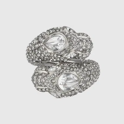 Gucci Dionysus Crystal Ring In Metallic