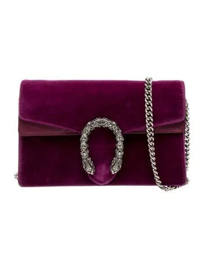 Pre-owned Gucci Dionysus Dionysus Super Mini In Purple