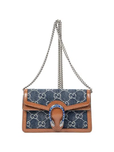 Pre-owned Gucci Dionysus Gg Cross Body Bag In Blue