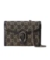 Gucci Dionysus Gg Mini Chain Bag In Black